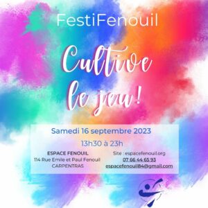 Lire la suite à propos de l’article Festi Fenouil:  Samedi 16 Septembre de 13h30 à 23h